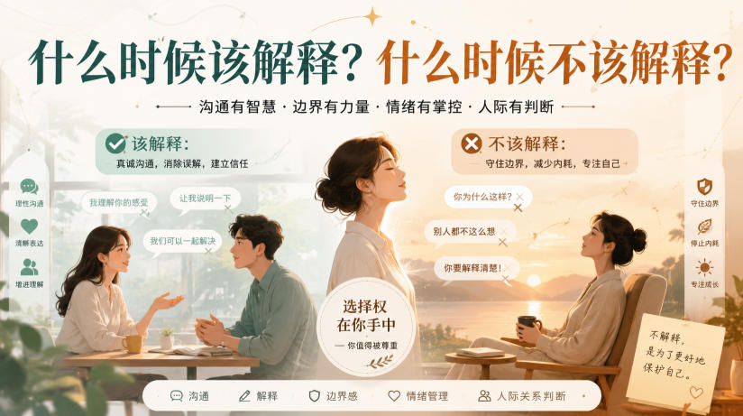 付费文章：什么时候该解释？什么时候不该解释？-HFXZHAN网创