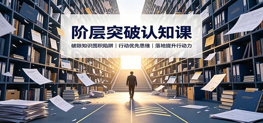 阶层突破认知课：破除知识囤积陷阱，行动优先思维，落地提升行动力-HFXZHAN网创