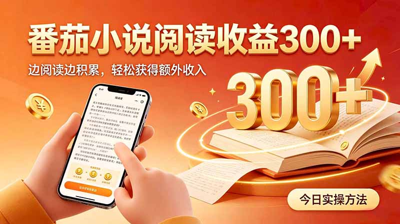 全自动番茄挂机玩法，日入300+边阅读边积累，轻松获得额外收入-HFXZHAN网创
