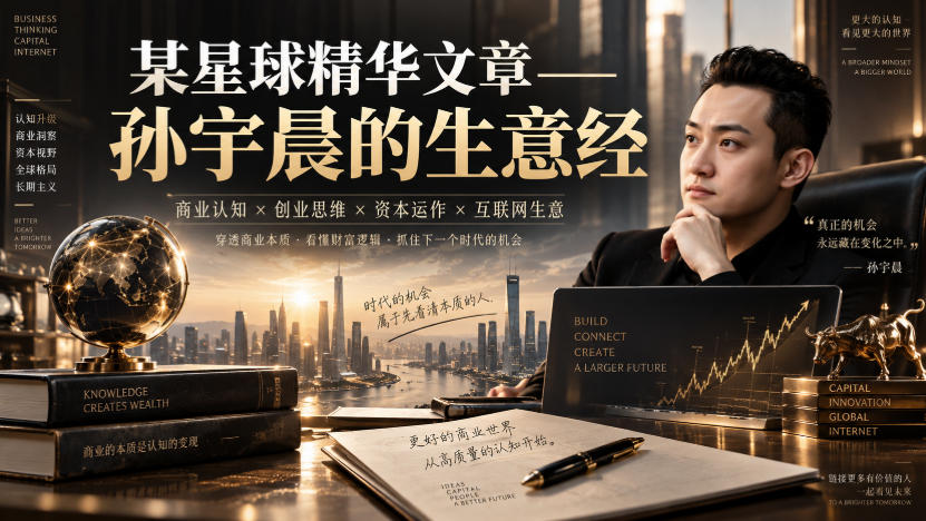 某星球精华文章——孙宇晨的生意经-HFXZHAN网创