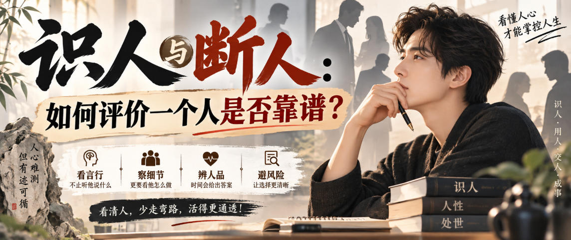 付费文章：识人与断人：如何评价一个人是否靠谱？-HFXZHAN网创